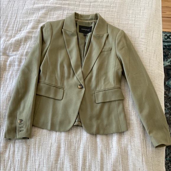 Banana Republic Factory Jackets & Blazers - Green Tailored Blazer with Notched Lapels